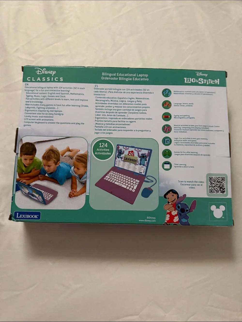 Disney Stitch Educational Tablet — Blue and Purple Accents